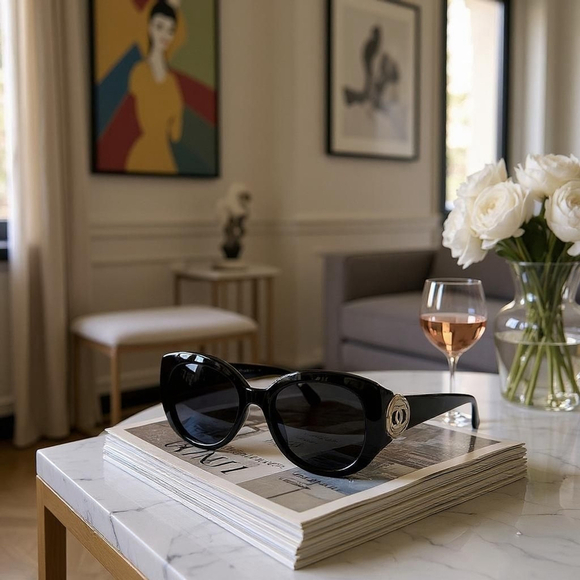 Chanel 6023 c.501/87 Shield Sunglasses – Full Set - Picture 1 of 15